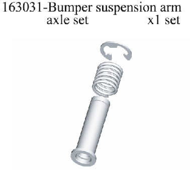 163031 Bumper Suspension Arm Axle Set