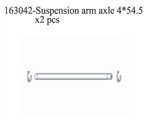 163042 Suspension Arm Axle 4*54.5