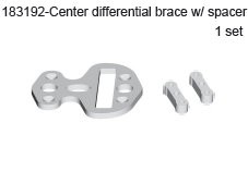 183192 Center Differential Brace w/ Spacer