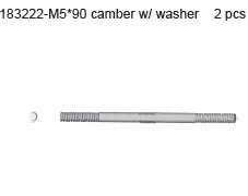 183222 Turnbuckle Rear Upper Camber M5*90 w/ Washer