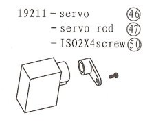 19211 Servo / Servo Rod / ISO 2x4 Screw