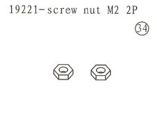 19221 Screw Nut M2