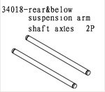 34018 Rear & Below Suspension Arm Shaft Axles