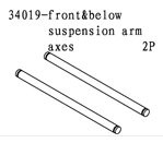 34019 Front & Below Suspension Arm Shaft Axles