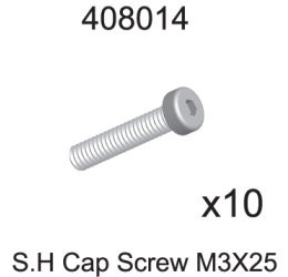 408014 S.H Cap Screw M3*25