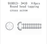 910013 Round end Crossing Screw PT3*10