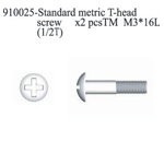 910025 Standard Metric T-Head Screw M3*16L