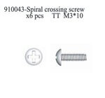 910043 Spiral Crossing Screw M3*10