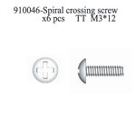 910046 Spiral Crossing Screw M3*12