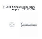 910051 Spiral Crossing Screw M3*20