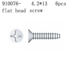 910076 Flat Head Philip Screw 4.2*13