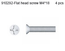 910292 Flat Head Screw M4*18