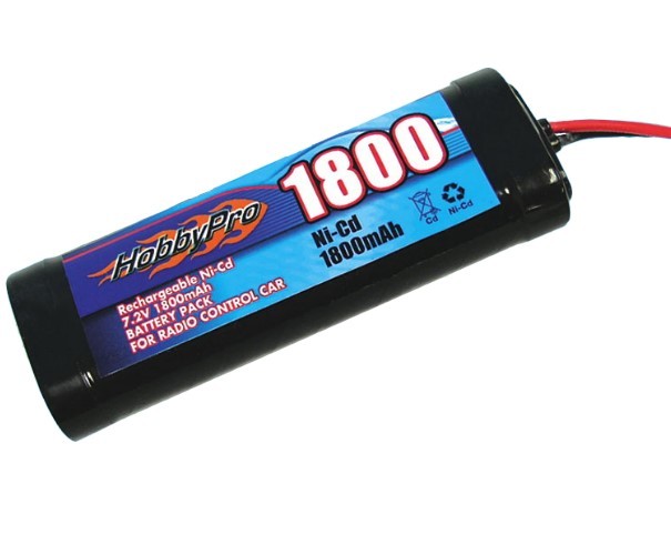 H108  7.2V 1800MAH NICD Battery Pack - BLACK