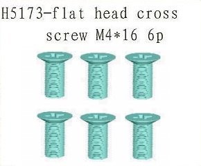 H5173 Flat Head Cross Screw m4*16