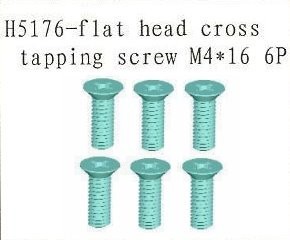 H5176 Flat Head Cross Tapping Screw M4*16