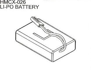 HMCX-026 Lipo Battery 