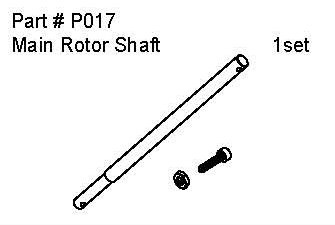 P017 Main Rotor Shaft 