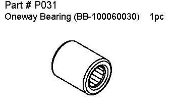 P031 One Way Bearing 