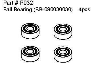 P032 Ball Bearings (8*3*3) 