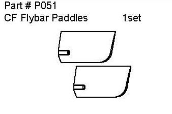 P051 CF Flybar Paddles