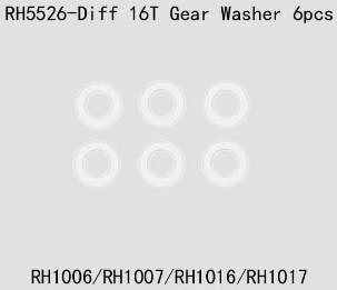 RH5526 Diff 16T Gear Washer