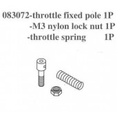 083072 Throttle Fixed Pole / M3 Nylon Lock Nut / Throttle Spring