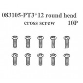 083105 Round Head Screw PT3*12
