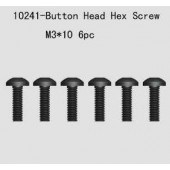 10241 Button Head Hes Screw 6pcsM3*10