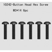 10242 Button Head Hes Screw 6pcsM3*14