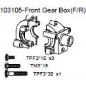103105 Front Gear Box (F/R) + Philip Screw TPF3*10 x3 + TM3*18 + TPF3*30 x1