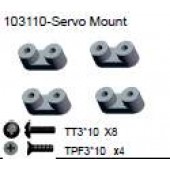 103110 Servo Mount + Philip Screw TT3*10 x8 + Philip Screw TPF3*10 x4