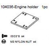 104036 Engine holder + Philip Screw ISO3*8 x4 + M3 NYLON NUT x4