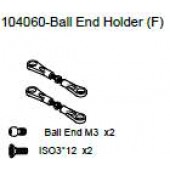104060 Ball End Holder (F) + Ball End M3 x2 + Philip Screw ISO3*12 x2