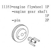 11353 Engine Flywheel w/ Pin and Axle