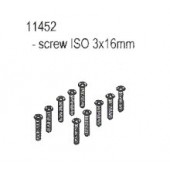 11452 ISO3*16 Round-head Screw