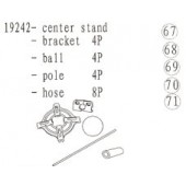 19242 Center Stand / Bracket / Ball / Pole / Hose