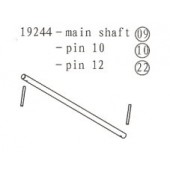 19244 Main Shaft / Pin 10 / Pin 12