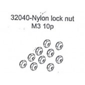 32040 Nylon Lock Nut M3 10PCS