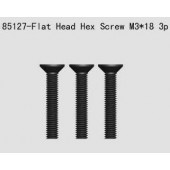 85127 Flat Head Hex Screw M3*18