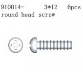 910014 Round Head Philip Screw TBP 3*12