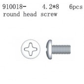 910018 Round Head Flat Tail Mechanical Cross Screw M4.2*8 6pcs