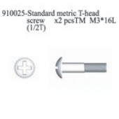 910025 Standard Metric T-Head Screw M3*16L
