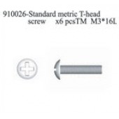 910026 Standard Metric T-Head Screw M3*16L