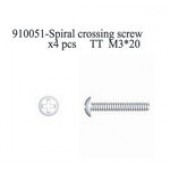 910051 Spiral Crossing Screw M3*20