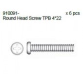 910091 Round Head Tapping Cross Screw TPB4*22