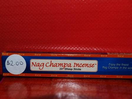 Nag Champa Incense Gold Large Sticks