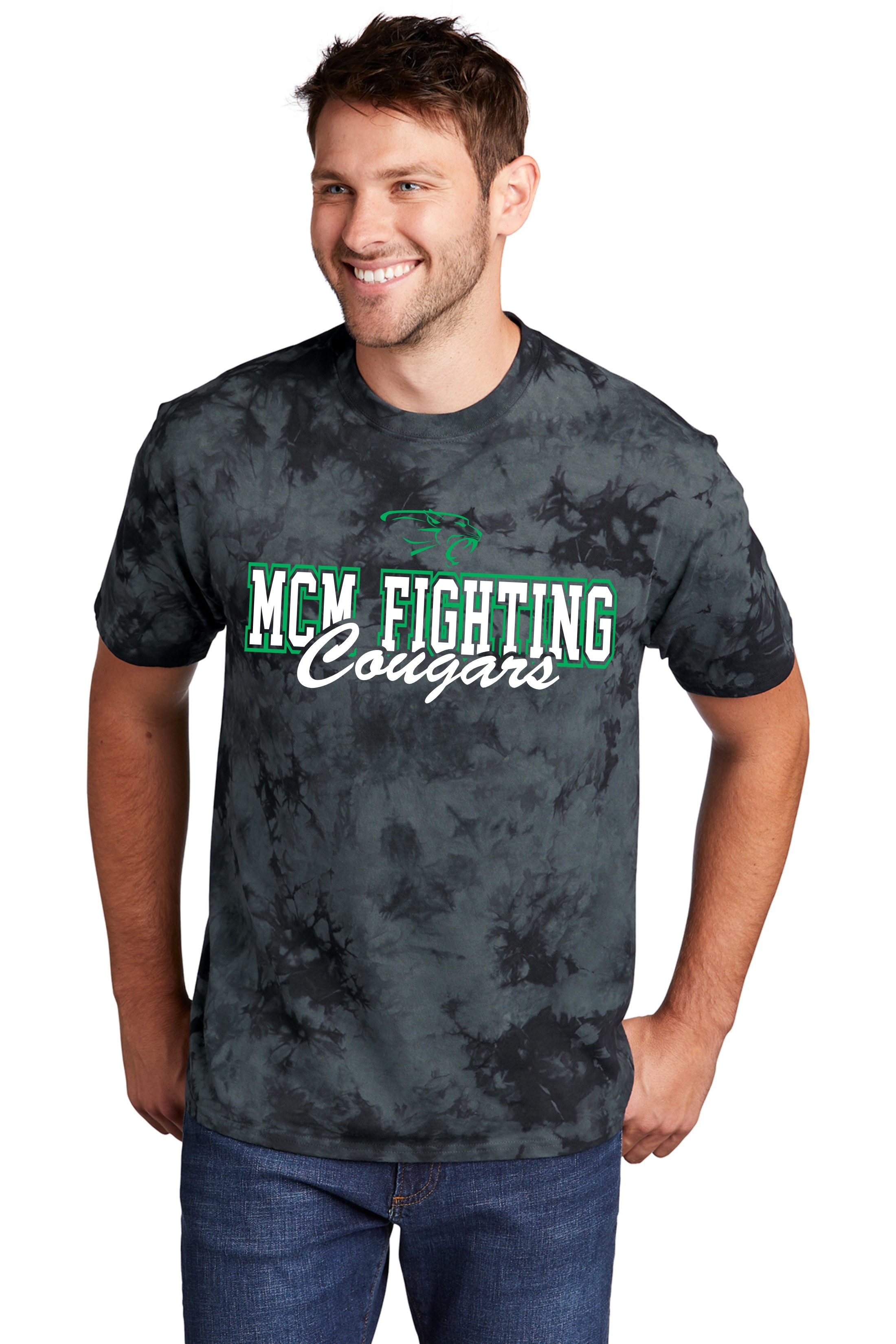 MCM Fighting Cougars Tie-Dye Tee