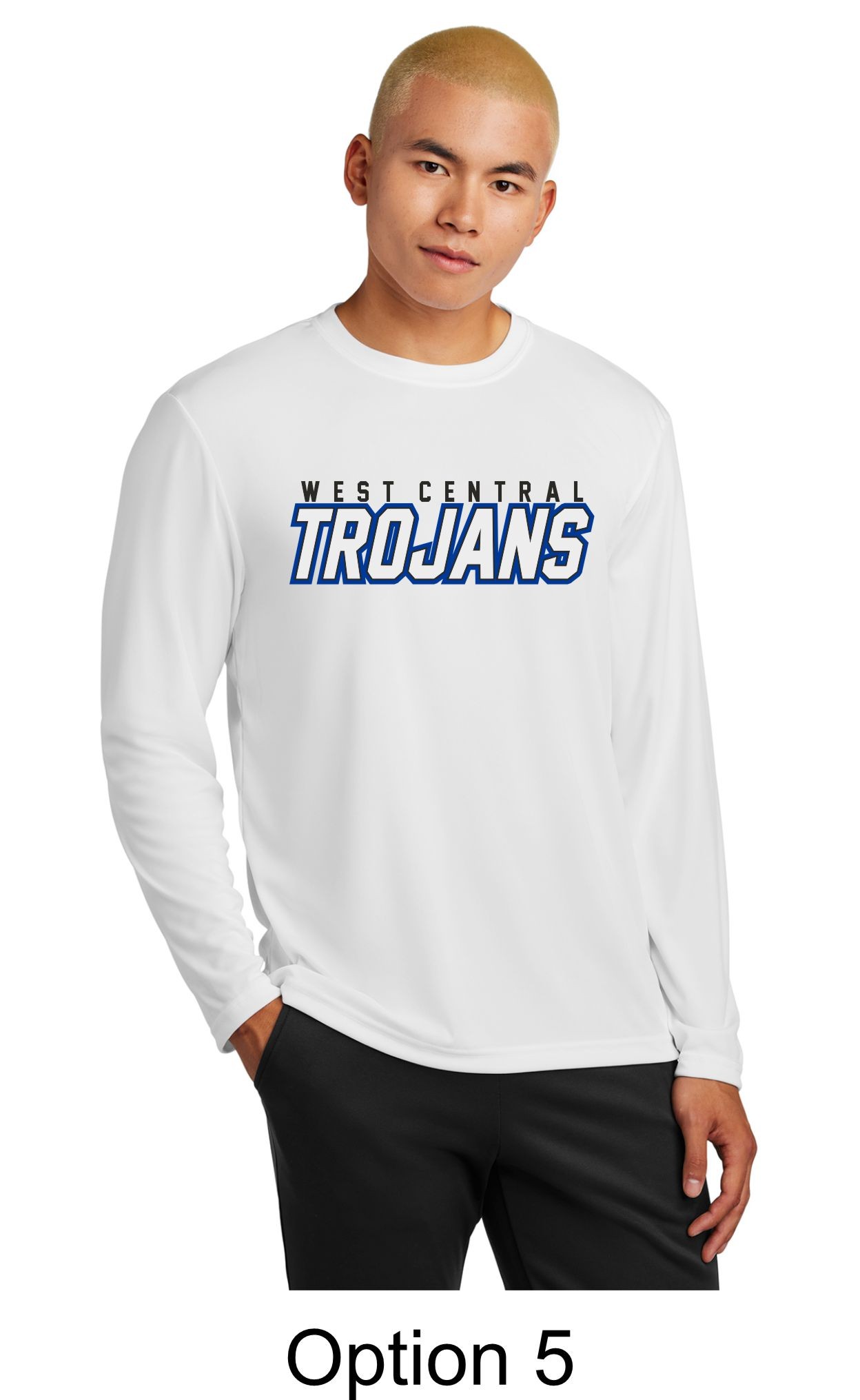 West Central Customizable Dri-Fit Long Sleeve - White
