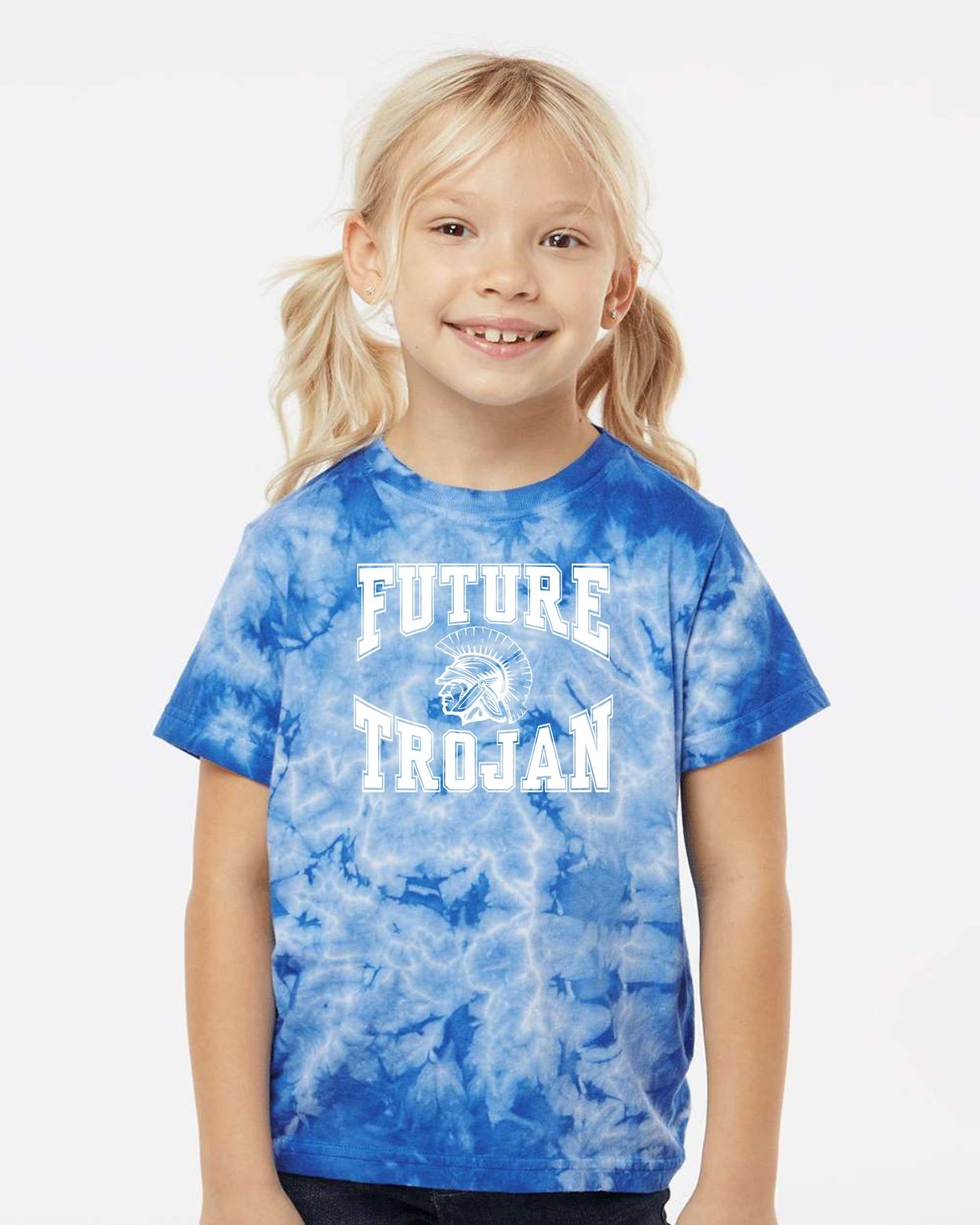 Toddler West Central Future Trojan Crystal Dye T-Shirt - Royal