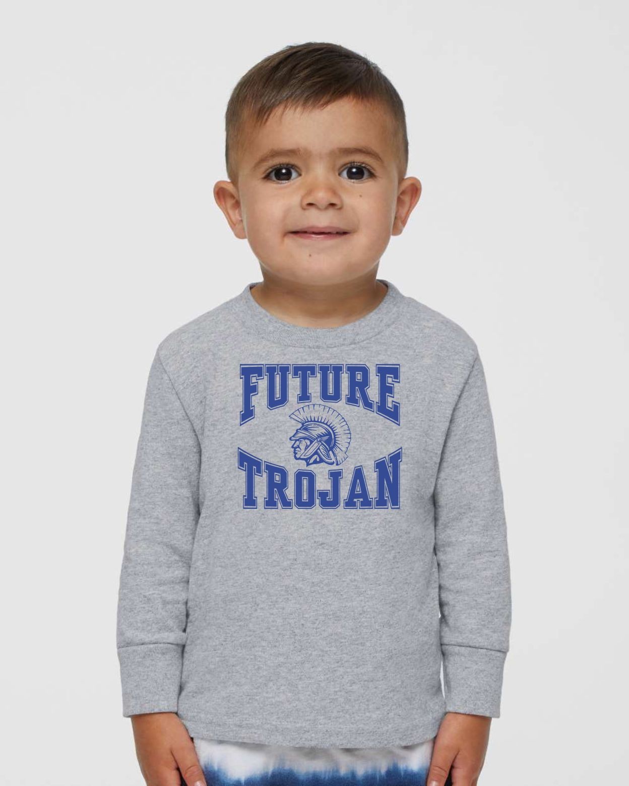 Toddler West Central Future Trojan Long Sleeve - Heather